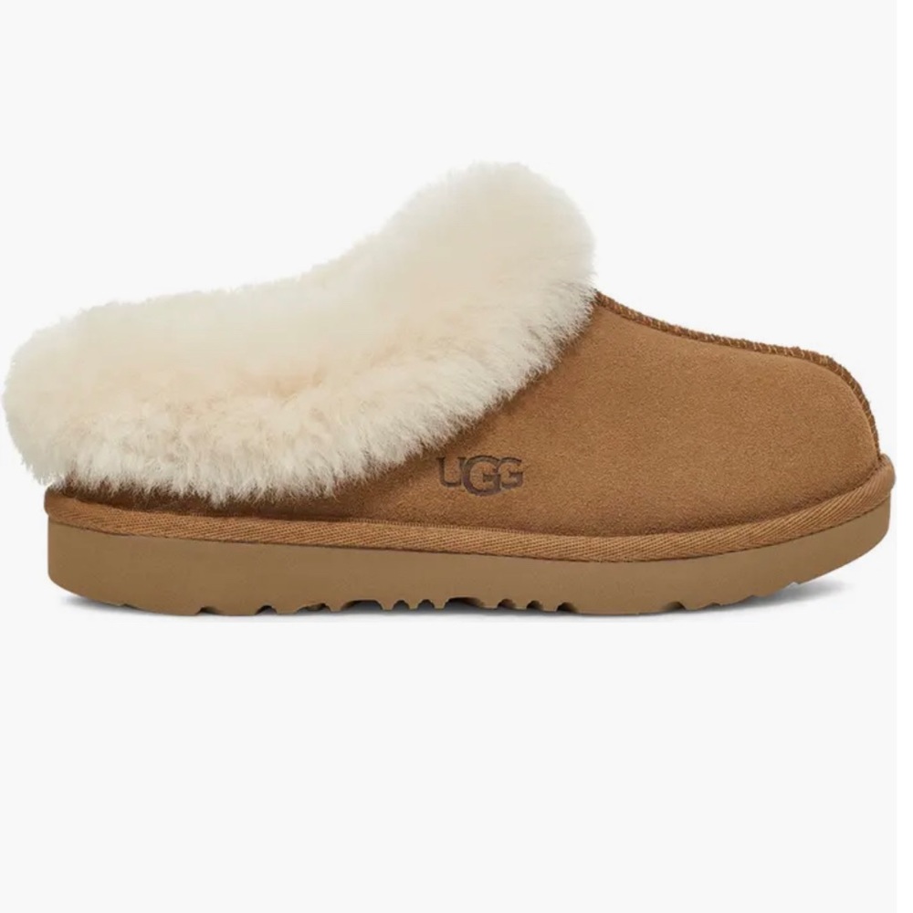 Kids' Moraene Genuine Sheepskin & Faux Fur Lined Slipper